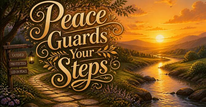 Peace Guards Your Steps image