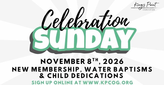 Celebration Sunday!