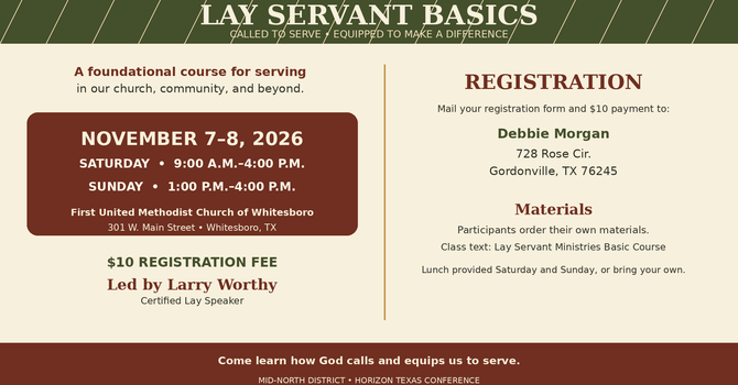 Lay Servant Basics