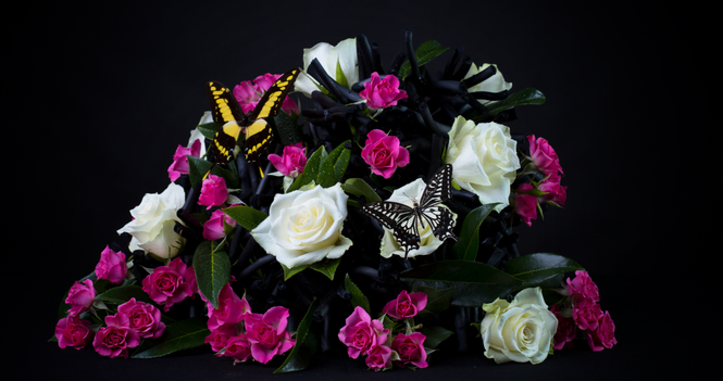 Flower dedication invitation