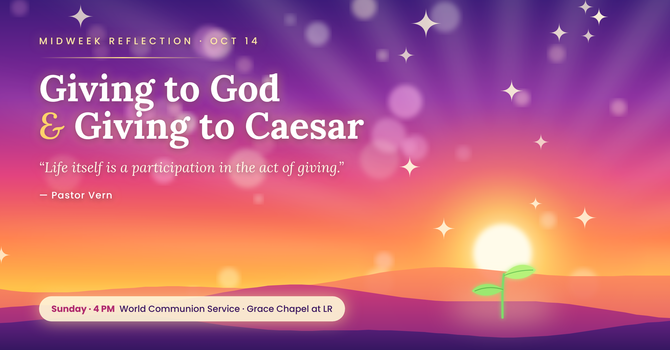 "Giving to God & Giving to Caesar" image