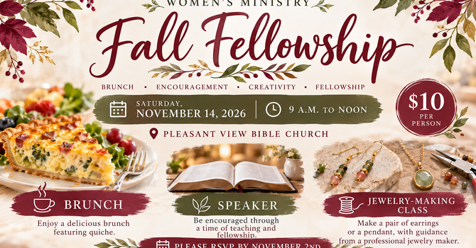 Women's Ministry Fall Fellowship
