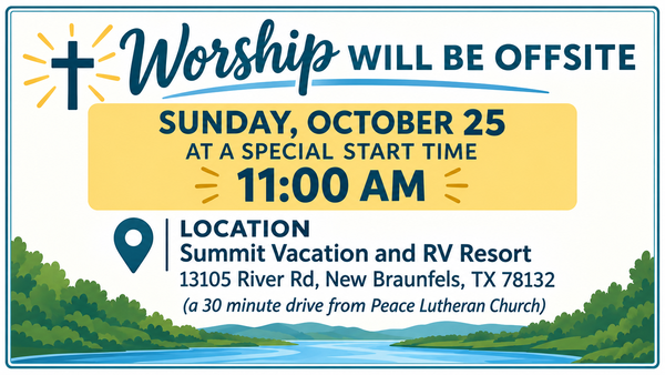 Off Site Worship on 10/25/2026