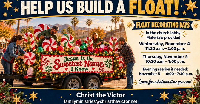 Help Decorate Our Winter Parade Float!