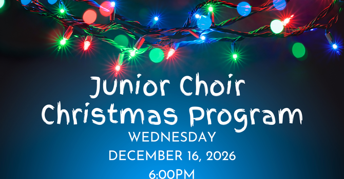 Junior Choir Christmas Presentation