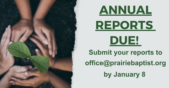 Annual Reports Due