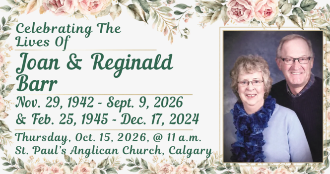 Joan & Reginald Barr Celebration of Life Service 