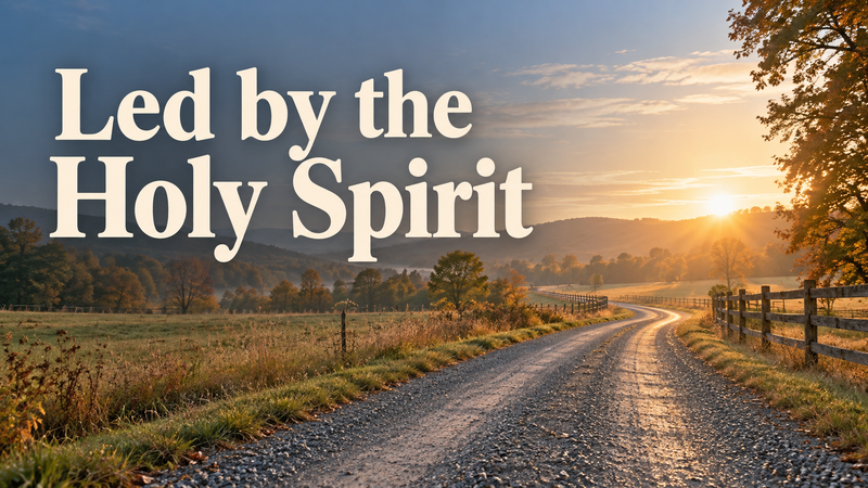 Led by the Holy Spirit