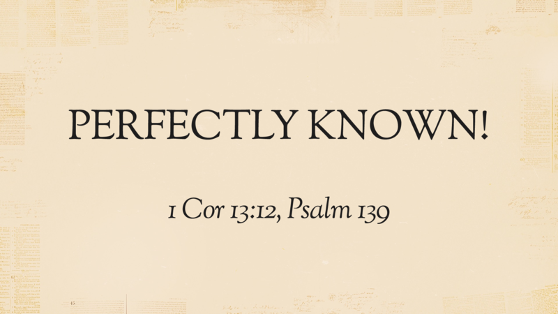 Perfectly known