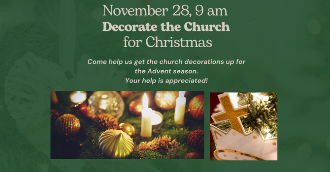Decorate The Church For Christmas