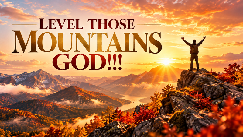 LEVEL THOSE MOUNTAINS GOD!!!   