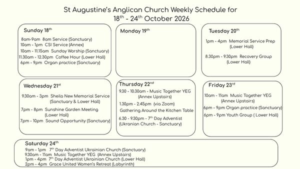 Church Calendar