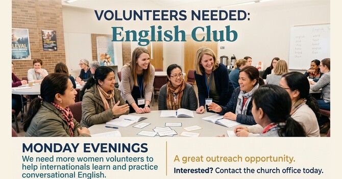 English Club Volunteers Needed
