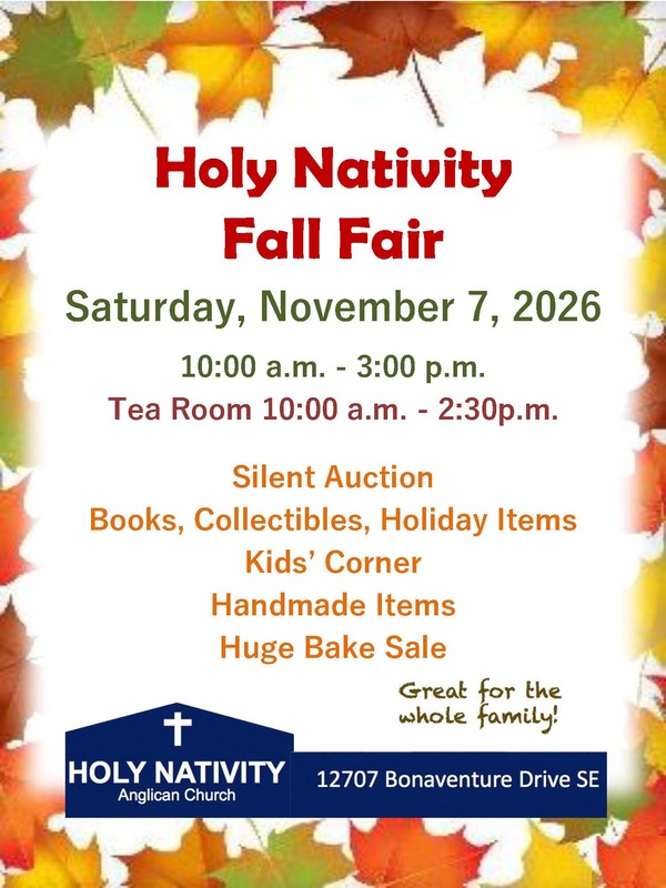 Holy Nativity Fall Fair