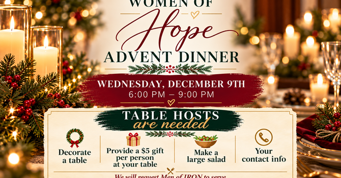 Women of Hope Advent Dinner image