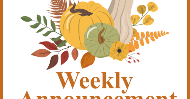 Weekly Announcements