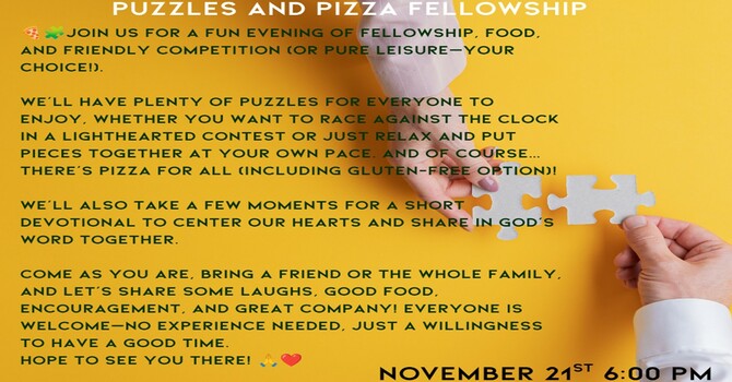 Pizza & Puzzles Party
