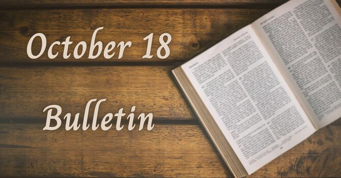 October 18, 2026 Bulletin