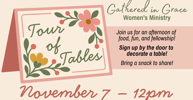 Women's Gathering: Tour of Tables