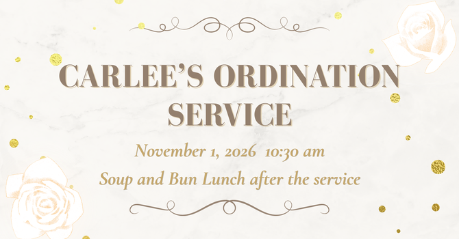 Pastor Carlee's Ordination Service