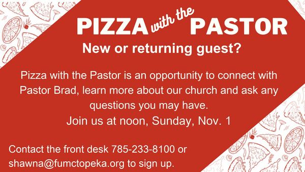 Pizza with the Pastor