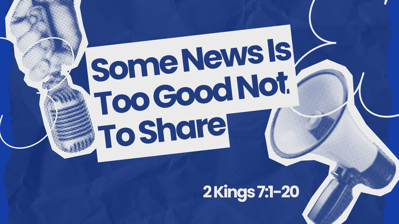 Some News Is Too Good Not To Share