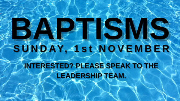 ARE YOU INTERESTED IN BAPTISM?