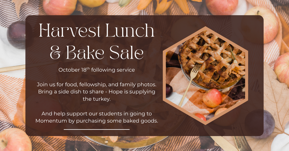 Harvest Lunch & Bake Sale