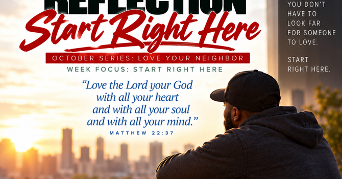 SUNDAY REFLECTION - Start Right Here image