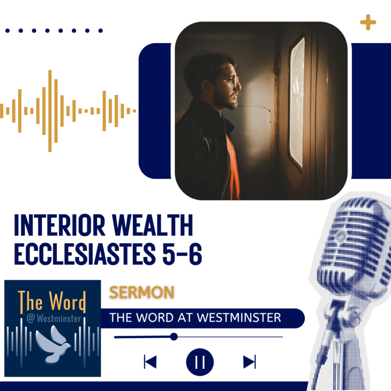 Interior Wealth (Ecclesiastes 5-6)