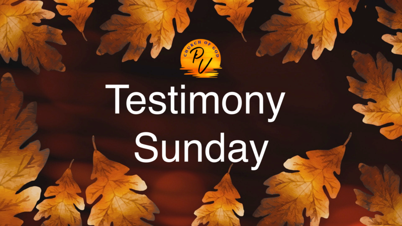 Testimony Sunday