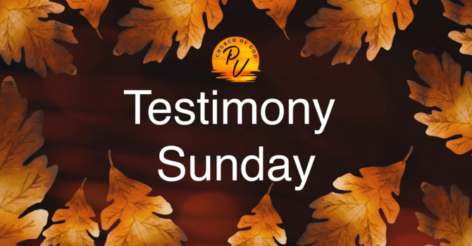 Testimony Sunday