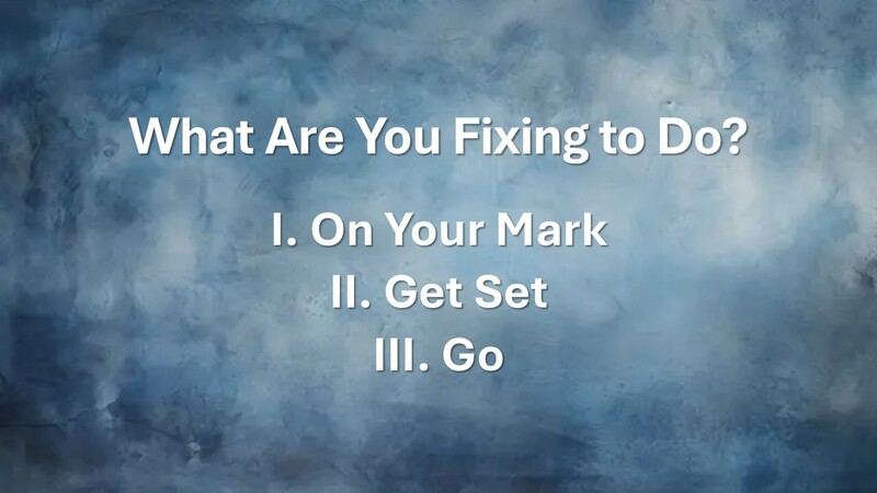 What Are You Fixing To Do?