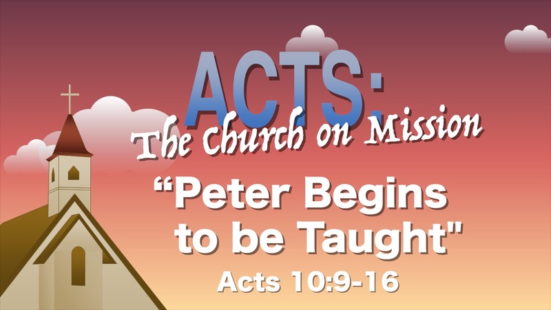"Peter Begins to be Taught"