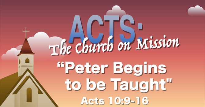 "Peter Begins to be Taught"