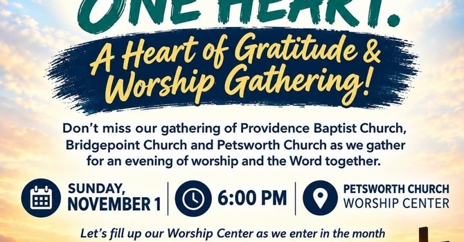 Worship and Word Night at Petsworth Baptist Church image
