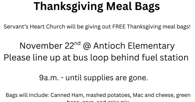 Thanksgiving Bag Drive Thru 