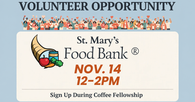 St. Mary's Food Bank Serve Opportunity