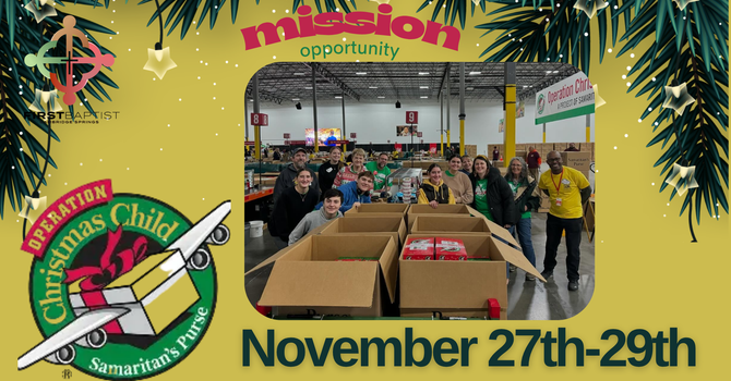 Operation Christmas Child Mission Trip