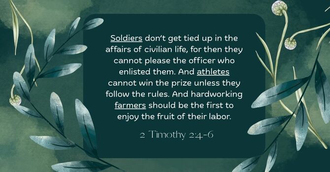 The Soldier, the Athlete, and the Farmer!