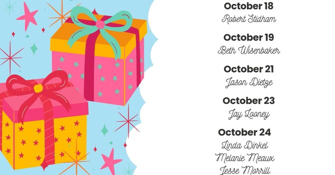 Birthdays, October 18 - 24 image