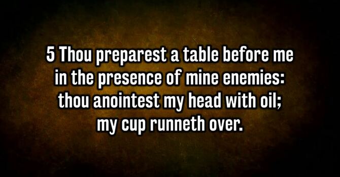 Psalm 23:5