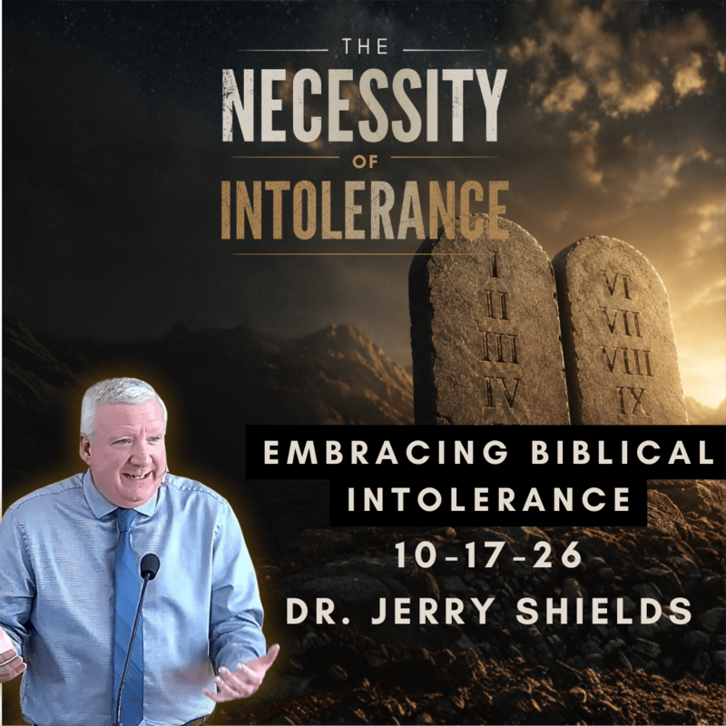 Embracing Biblical Intolerance