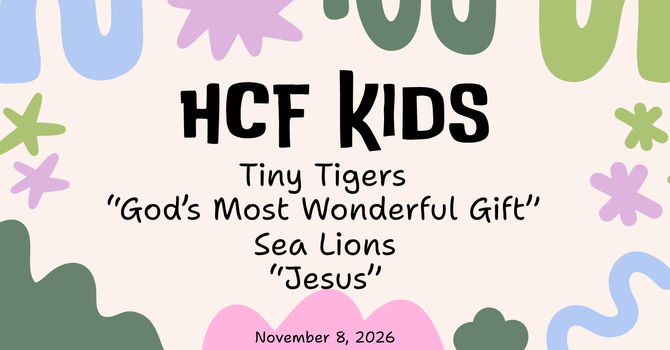 Sunday Children's Ministry
