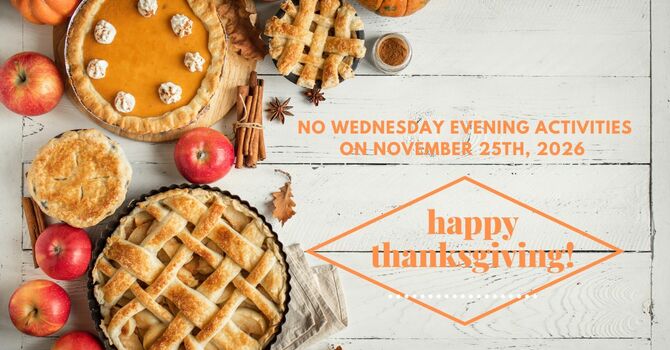 No Wednesday Evening Activities