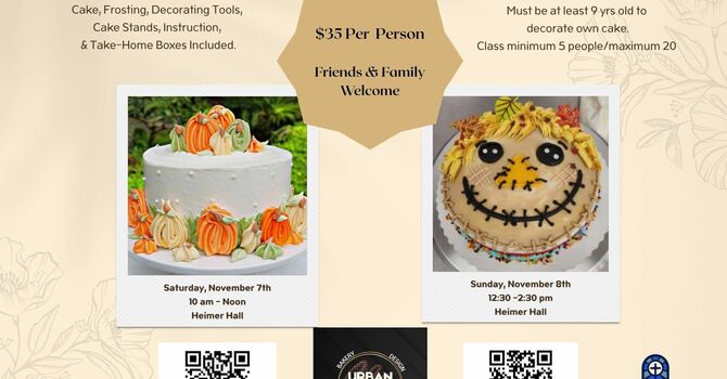 Fall Cake Decorating Class - Pumpkin Cake