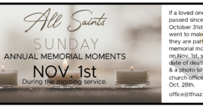 All Saints' Day & Benefit Luncheon image