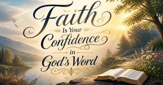 Faith Is Your Confidence in God’s Word image