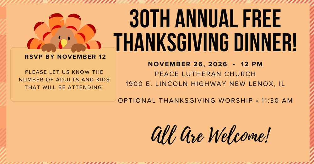 30th Annual Free Thanksgiving Dinner Reservation