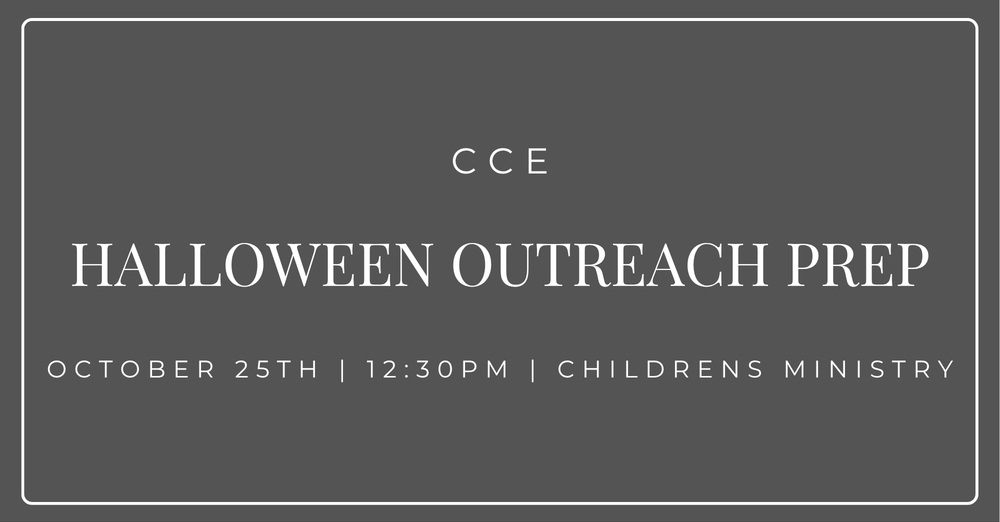 Halloween Outreach Prep